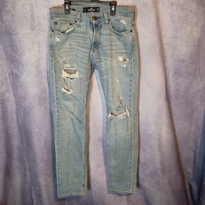 Hollister Skinny Fit Distressed Denim Jeans